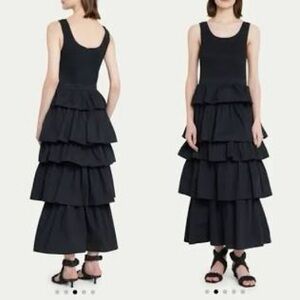 Rhode Nia Black Tiered Dress-NWT